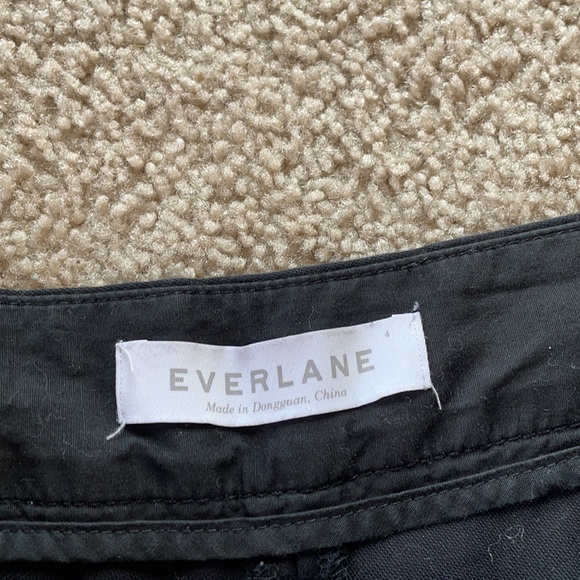 Everlane Wide Leg Structure Pant Black 4 Crop - Picture 5 of 6